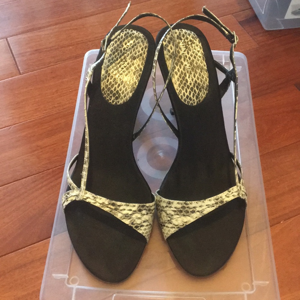 Nine West Snake Print Sandals